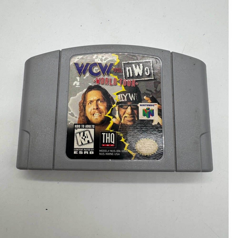WCW vs nWo World Tour‎ Nintendo 64 N64 THQ Video Game Cartridge NUS-006 USA